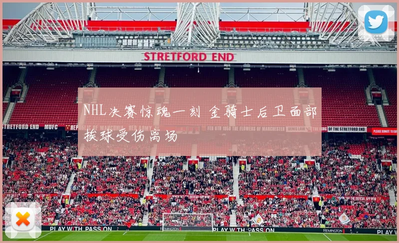 NHL决赛惊魂一刻 金骑士后卫面部挨球受伤离场